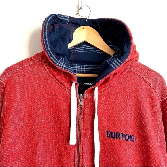 BURTON Reversible Full Zip Sweatshirt Hoodie Mens Size L - Picture 5 of 11